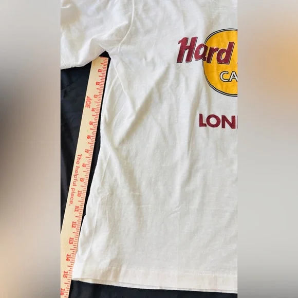Hard Rock Cafe London White Short Sleeve Tee Shirt Women’s Large - Picture 4 of 9